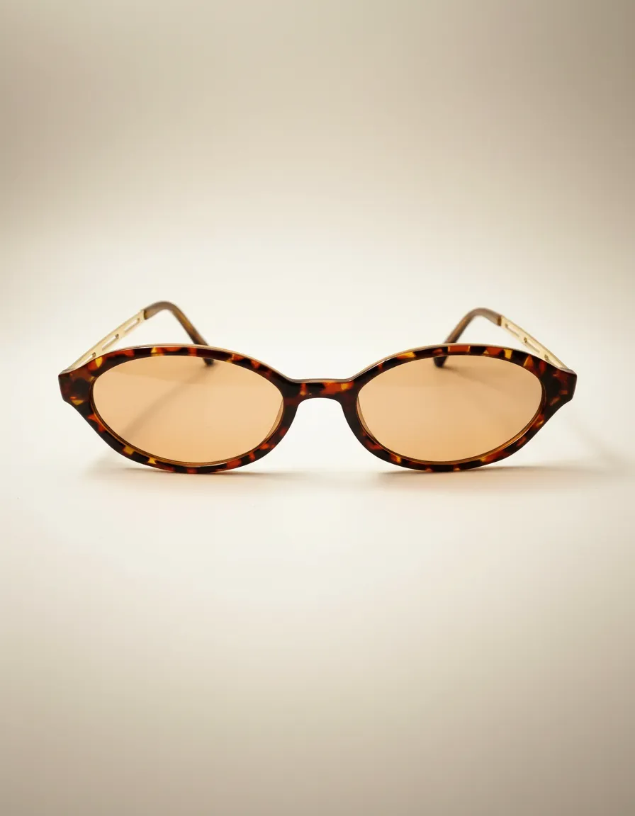 Óculos De Sol Oval Retrô